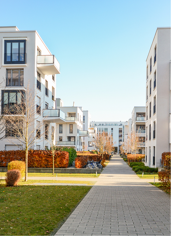Facciata di un edificio residenziale